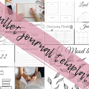 50+ Printable Bullet Journal Templates | Printable PremadeBuJo | Printable Bullet Templates | Printable Blank Templates | A4 Bullet Journal