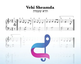 Vehi Sheamda. והיא שעמדה. Pesach EASY pianoPassover songs. Pesach music