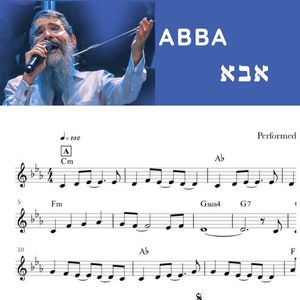 Aba | אבא | Avraham Fried. Klaviernoten.