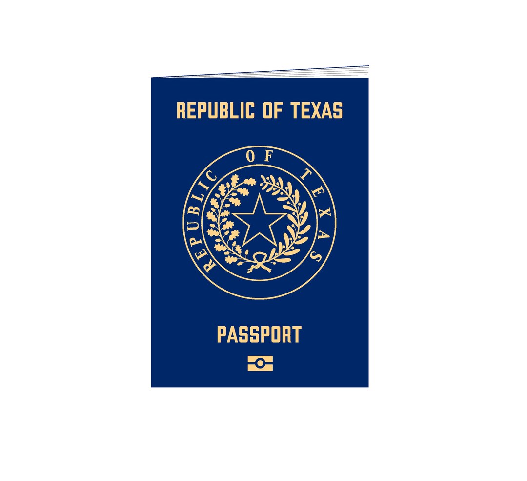 Personalized Republic of Texas Passport Notebook Texan Etsy