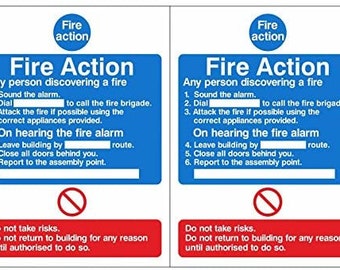 SITE SAFETY FIRE ALARM POINT STICKER OR FOAMEX SIGN A5/A4/A3 H&S SIGNS 