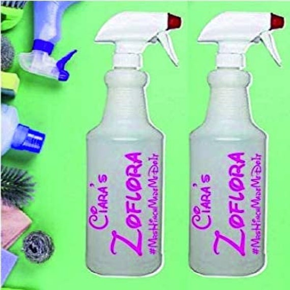 CCG 2x Personalised Zoflora Spray Bottle Stickers Etsy