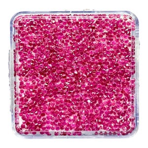 100 st naturliga rubiner 1,3 mm runda diamantslipade vibrerande röda lösa ädelstenar i parti