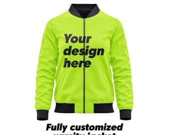 Custom Varsity Bomber Jacket | Personalized Sublimation Design