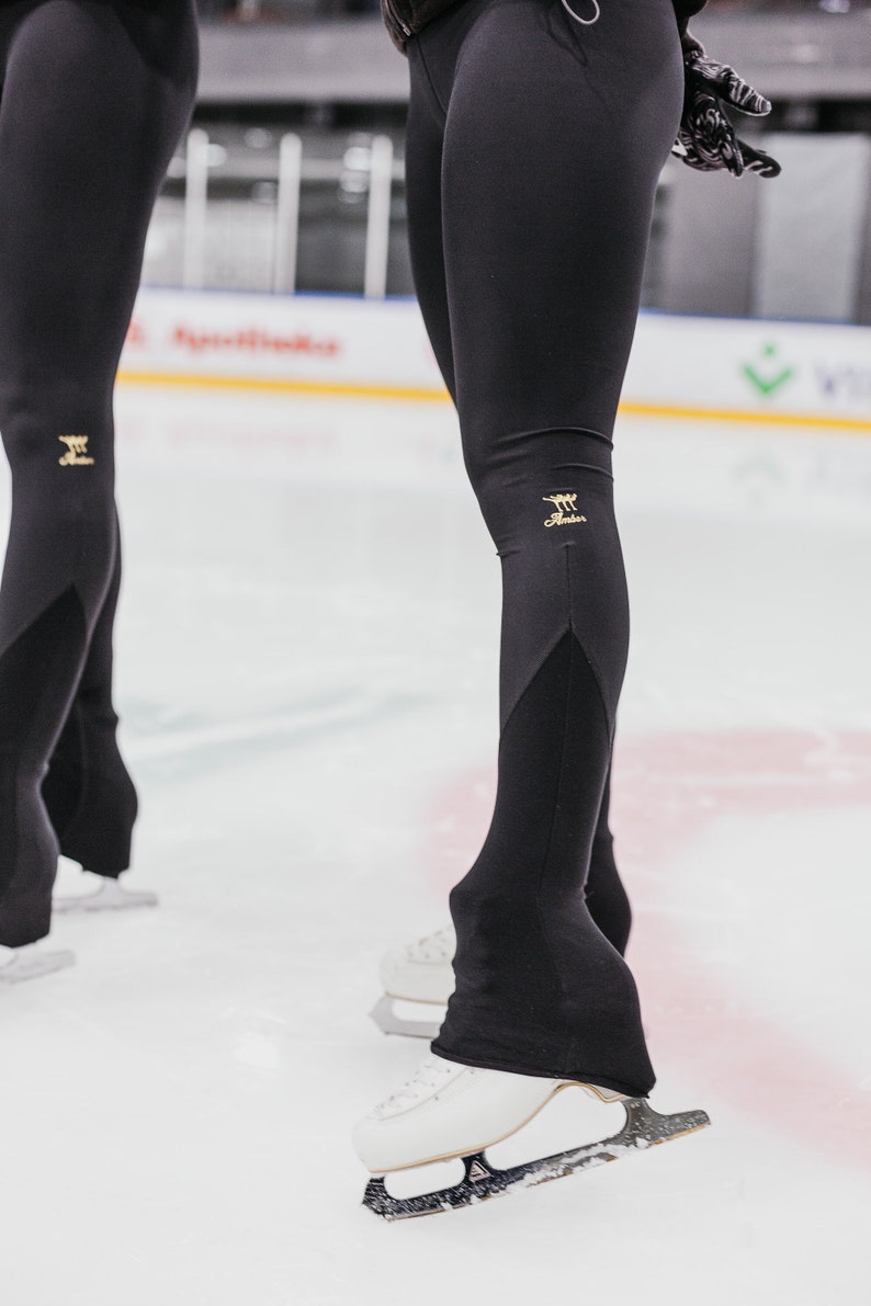 Figure Skating Leggings Ice Skating Leggings Footed Etsy