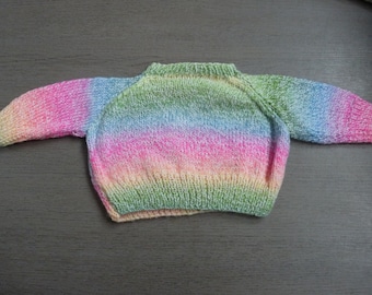 pulls en laine bébé multicolore