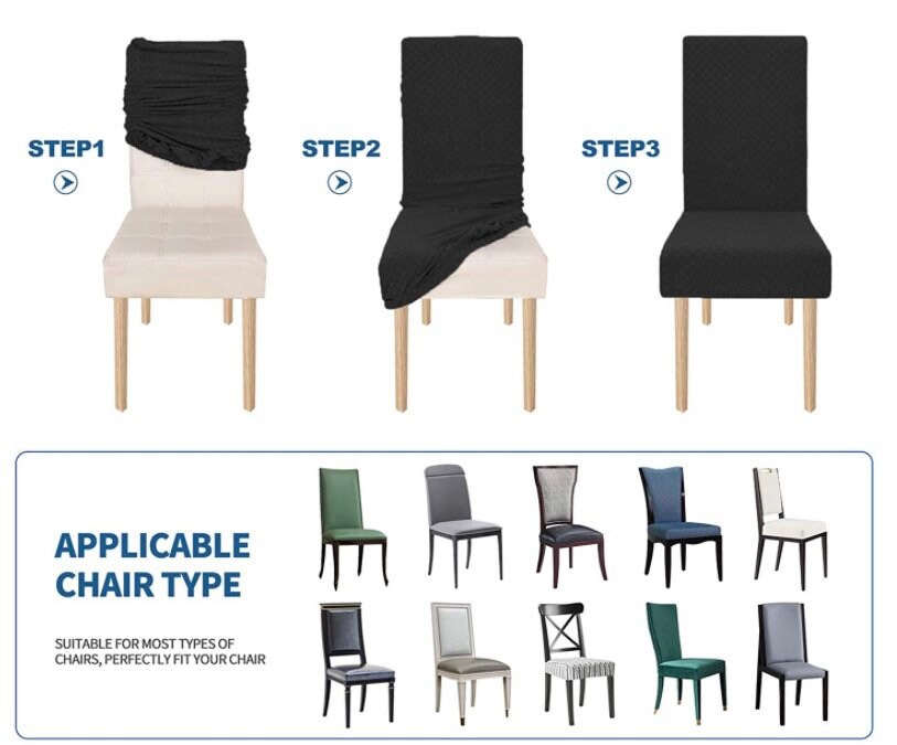 Grey Dining Chair Covers Velvet Luxury Small Size Cover Etsy Australia