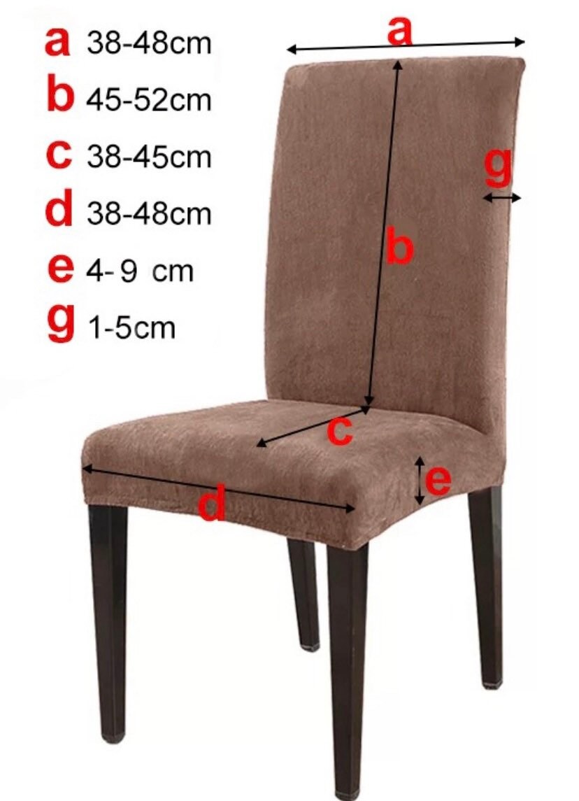 Ecru White Dining Chair Covers Velvet Luxury Premium Quality Etsy