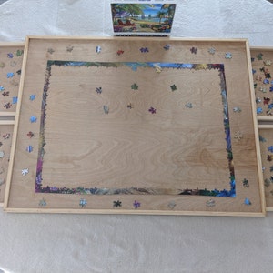 Puzzle Board, 1000 Piece Puzzle Tray, Puzzle Table, Jigsaw Puzzle Board,  Puzzle Holder, Puzzle Storage, Anniversary Gift, Fathers Day Gift 