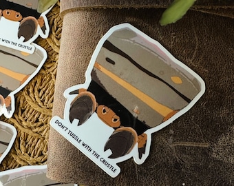 Pegatina de Crustle enojado