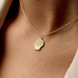 Seashell Necklace, Beach Necklace, Minimalist Seashell Necklace Seashell Jewelry, Shell Choker, Gift For Her, Christmas Gift
