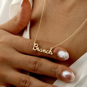 Script Personalized Necklace, Custom Name Necklace, Dainty Name Necklace, Personalized Name Necklace, Mother&#39;s Day Gift, Christmas Gift