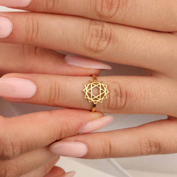Anelli Chakra,Gioielli Yoga,Gioielli Chakra fatti a mano per anello,Anello minimalista,Anello elegante,Regalo di Natale,Anelli eleganti per meditazione Yoga