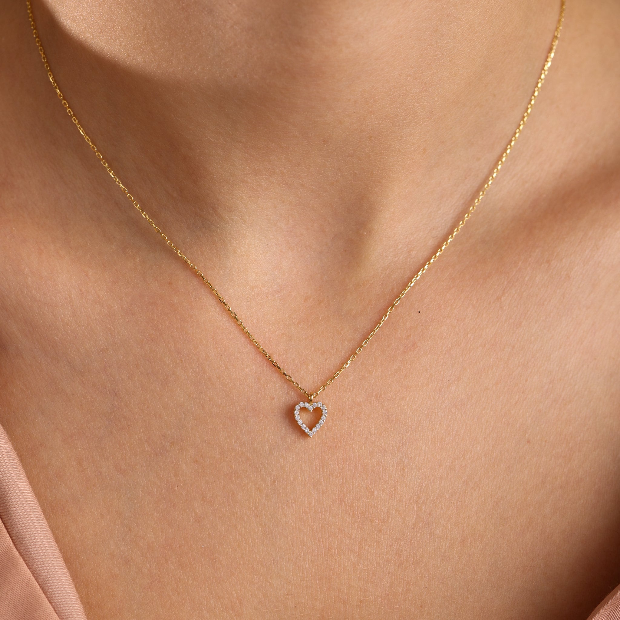 Large Diamond Letter Necklace – Finn
