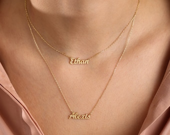 Layer Name Necklace - Etsy