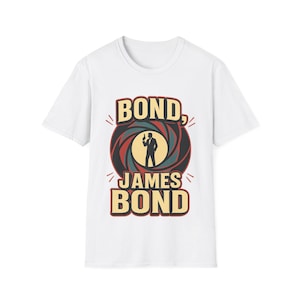 Maglietta per fan del film d'azione James Bond