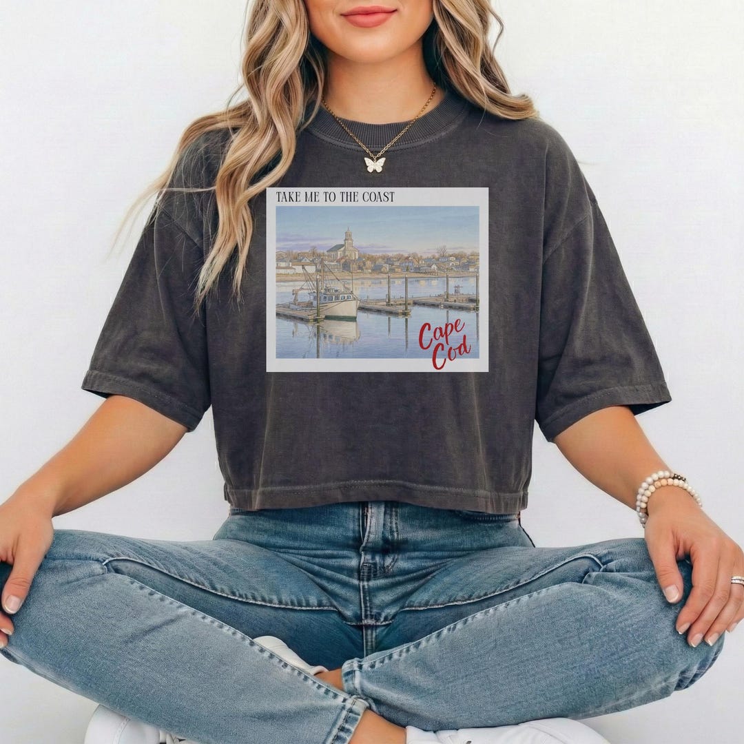 Cape Cod Tees Cape Cod Shirt, Take Me to the Coast Tee, Cape Cod Harbor Graphic Tee ...