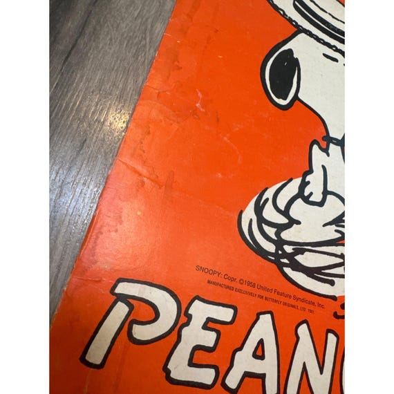 Vintage 1968 Peanuts Snoopy Portfolio by Butterfly Originals - Etsy