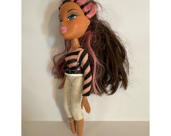 Bratz Doll MGA Entertainment 2001 Pink & Black Hair Striped