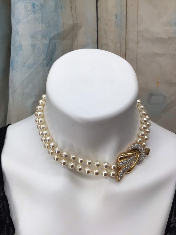 Double Strand Pearl Necklace -  Canada