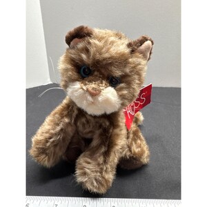 Russ Whiskers Peluche Gatto Tigre Marrone Occhi Blu