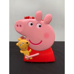 Peppa Pig Carry Case Plastic with Handle Toy Storage 2003 Case Only