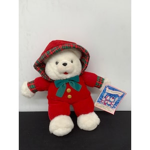 Vintage 90er Jahre A Christmas Carol Teddybär Plüsch 150th Jubiläum Kuscheltier