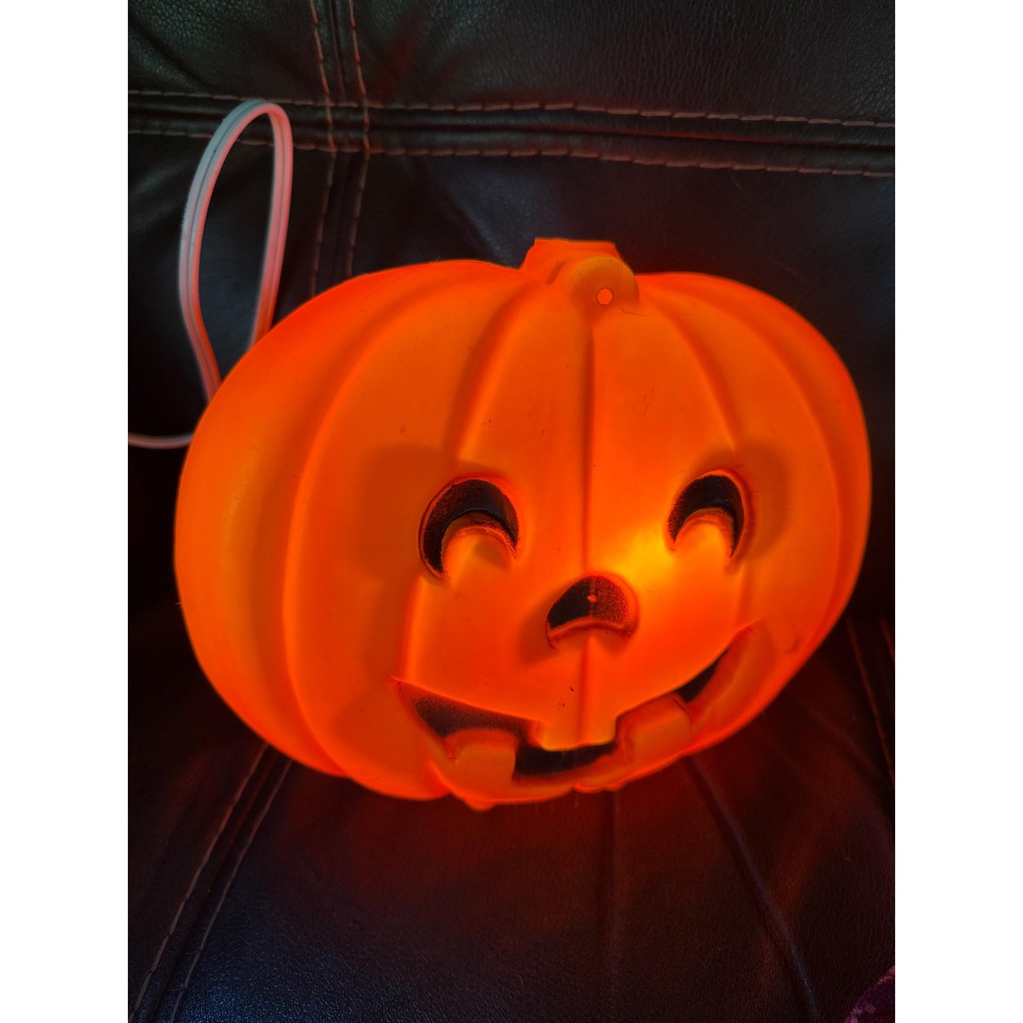 Vintage Light-up Halloween Pumpkin Jack-o-lantern Decoration - Etsy