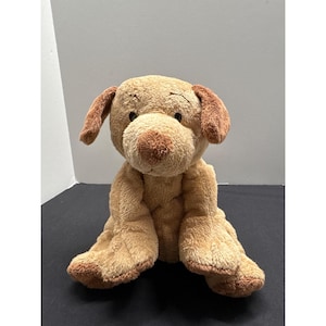 2003 Ty Pluffies Retired Puppers 3237 Plush Brown Puppy Dog Lovey RARE VHTF