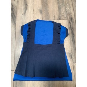 Vintage Clothespin Storage Hanging Blue Dress with Apron Polyester Stretch Bag