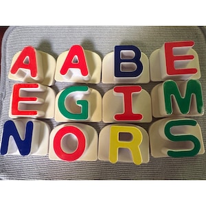 Vintage Leapfrog Fridge Phonic Alphabet Letter Blocks Set Educational Colorful Letters