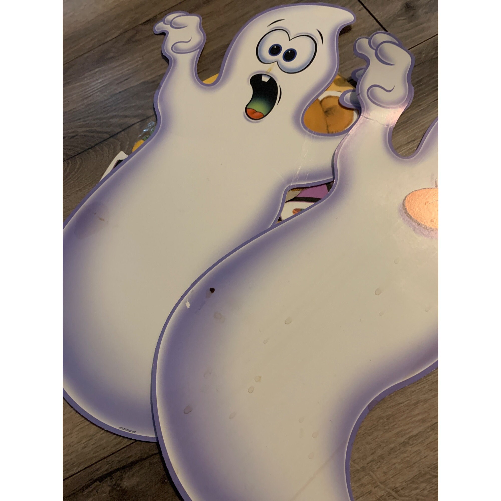 10 Vintage Cardboard Decorations Assorted Ghosts Pumpkins Witch Black ...