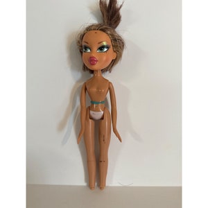 Bratz Doll 2001 Yasmin 10&quot; Rock Angel Brown Hair Green Eyes Belly Button Ring Collectible Figure