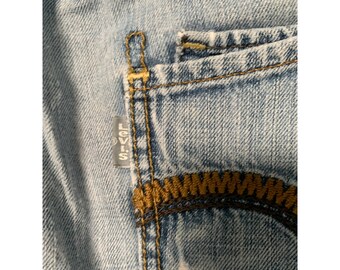 Levi Silver Tab Mens W34 L30 Slim Straight 90s Y2K Light Wash