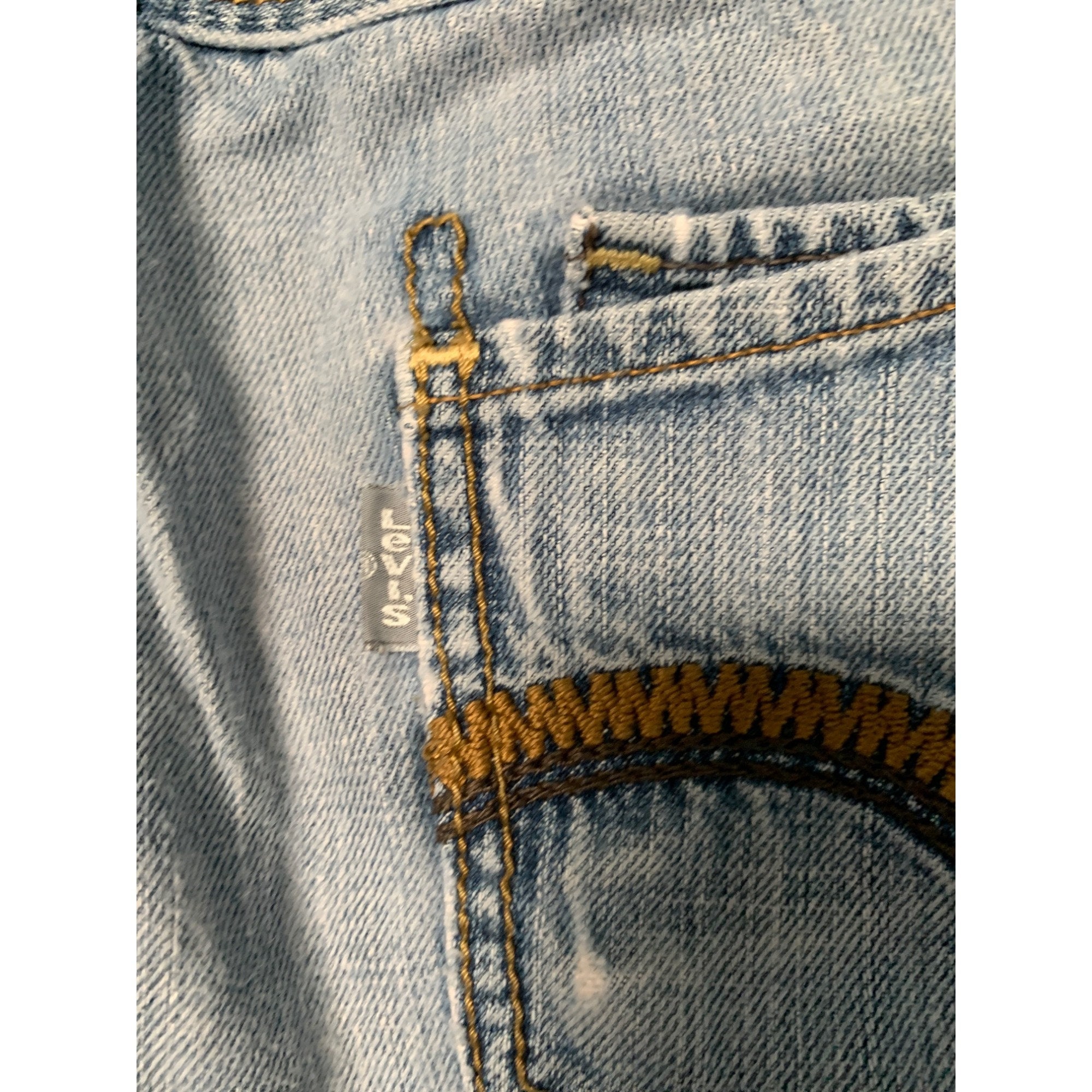 Levi Silver Tab Mens W34 L30 Slim Straight 90s Y2K Light Wash 