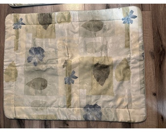 Croscill Home Retired Floral Spa Folha Padrão Quilted Fronhas Queen Standard Conjunto de 2