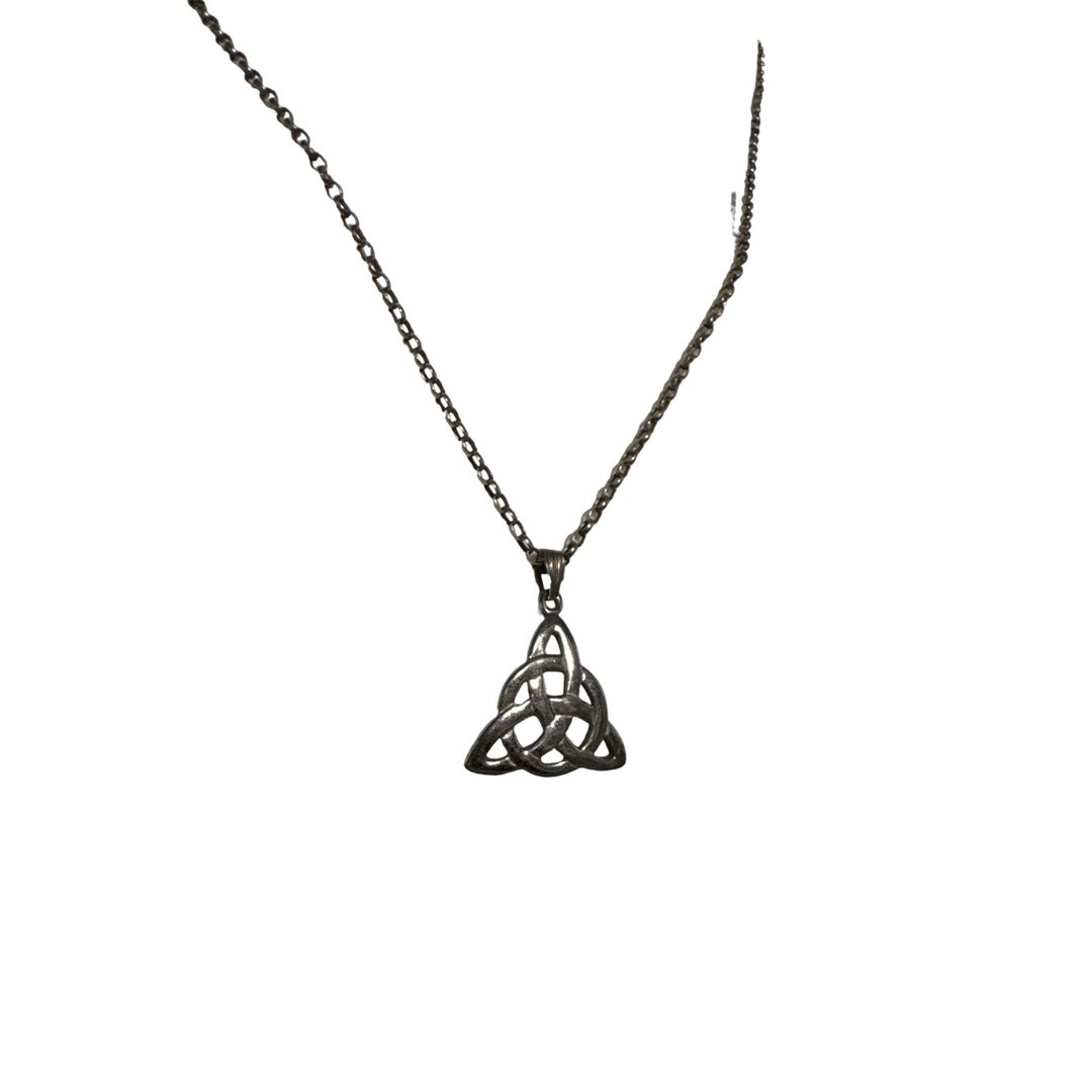 Sterling Silver Celtic Knot 18” Necklace 924 R - Etsy