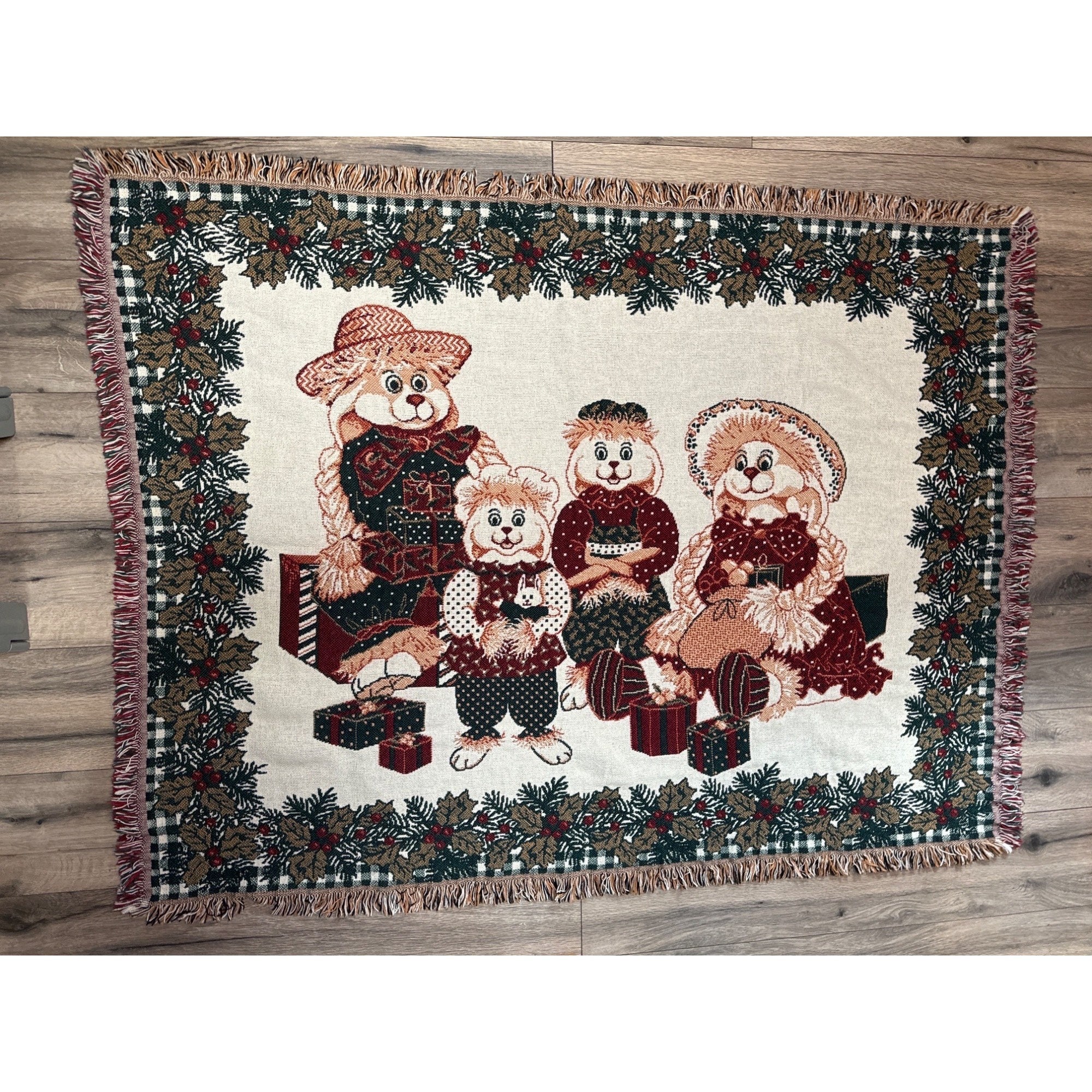 Vintageラグ Goodwin Weavers 犬デザイン goodwin Weavers