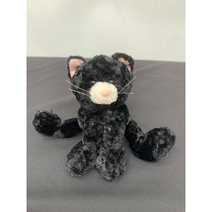 Gund Kitty Jingles 88098 6 pouces en peluche chaton noir, nez blanc