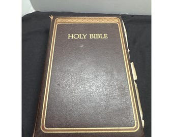 1975 Edition The Open Bible King James Version By Royal Leather Bound READ USA