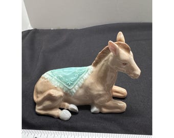 ヴィンテージの大きな緑のロバの置物 - Etsy 日本