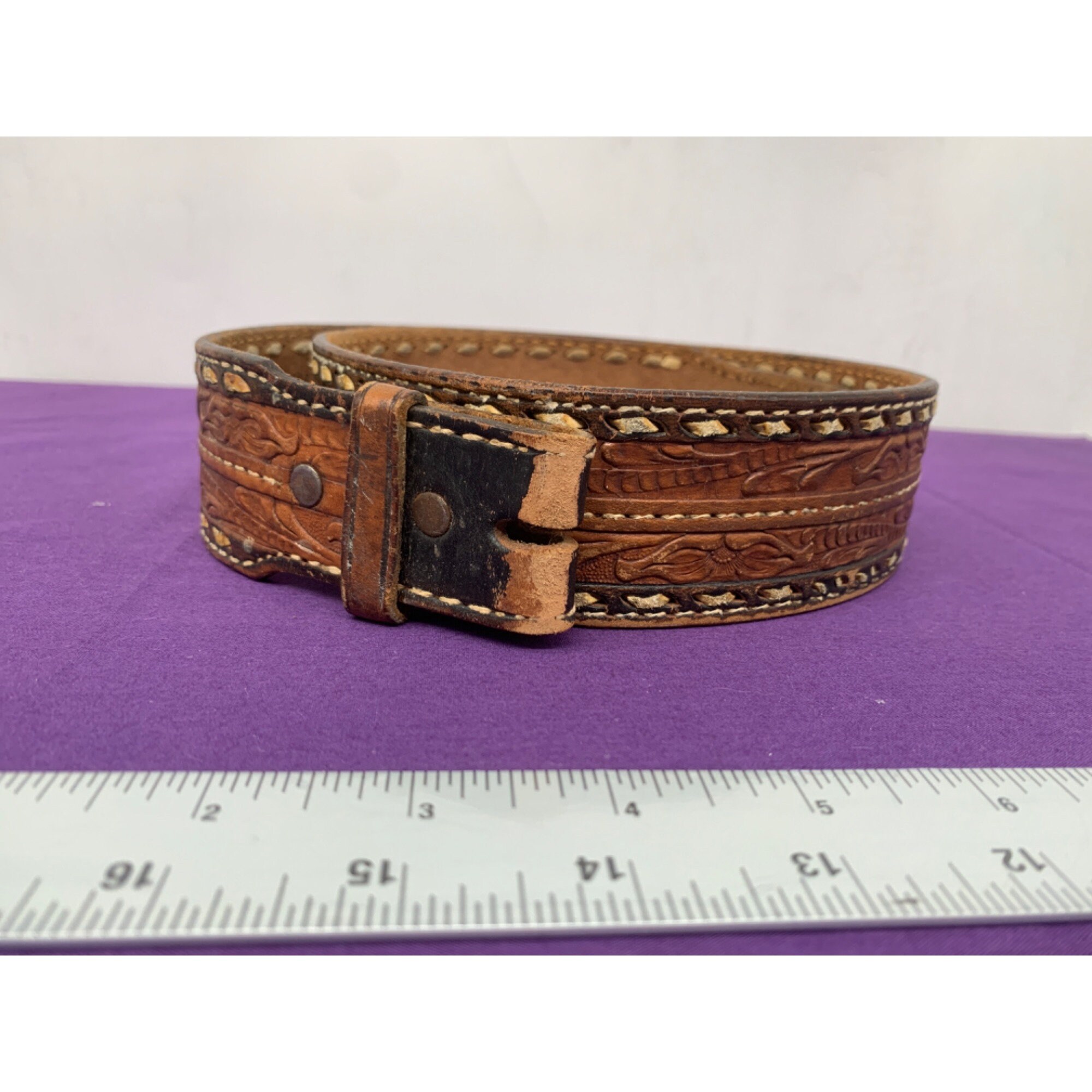 Rawhide Belt Buckle - Etsy
