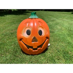 Vintage Halloween Jack-o&#39;-lantern Pumpkin Blow Mold Grand Venture 1997 TESTED WORKING