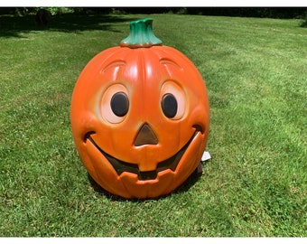 Vintage Halloween Jack-o'-lantern Pumpkin Blow Mold Grand Venture 1997 TESTED WORKING