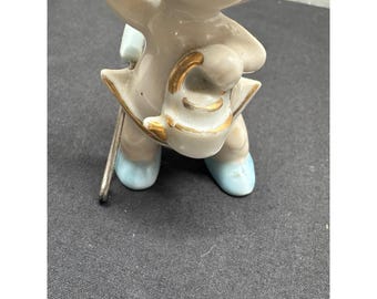 Vintage Ceramic Baby Kewpie Figurine With Safety Pin Accent 5