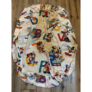 The Walt Disney Company DunDee Vintage Toddler Sheet Set Mickey Mouse Minnie Goofy Donald