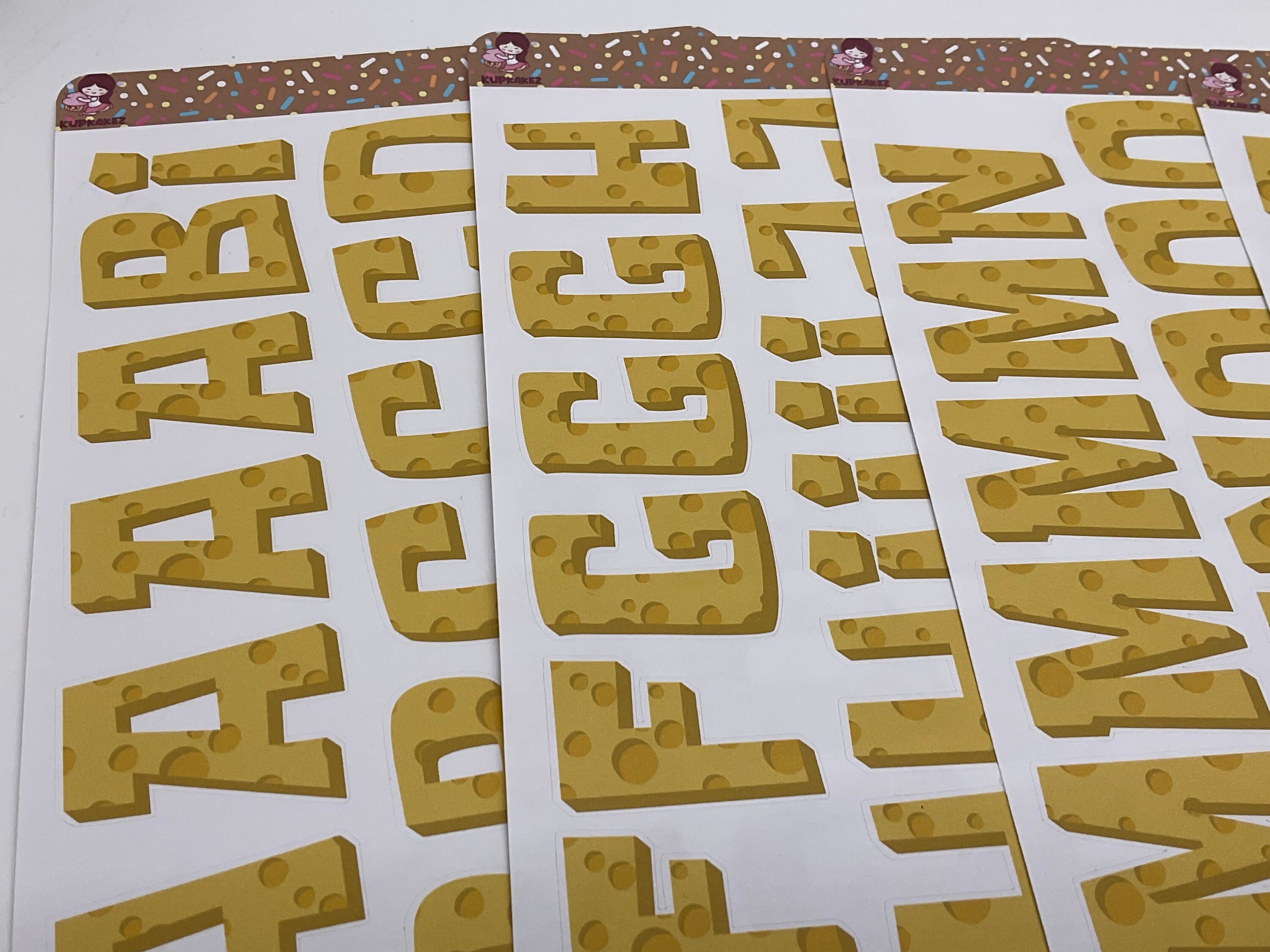 Sponge Yellow Theme Alphabets Letters Fonts Deco Embellishments Banners ...