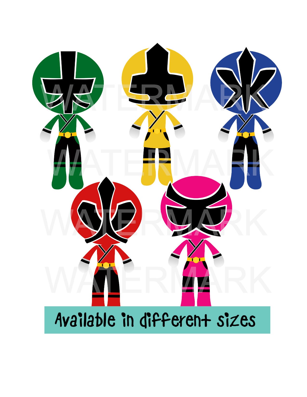 Power Ranger Symbols Clip Art
