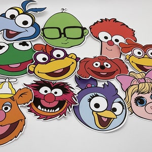 Faces Characters Childhood Muppets Cartoons Theme Birthdays Toppers Banners Parties Invitations Decoration Card Making Teaching Party Scrap