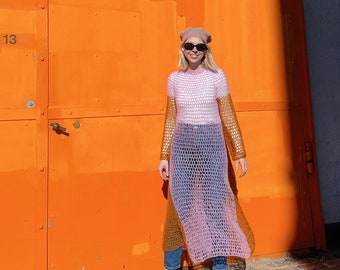 Mohair Mesh Dress crochet pattern